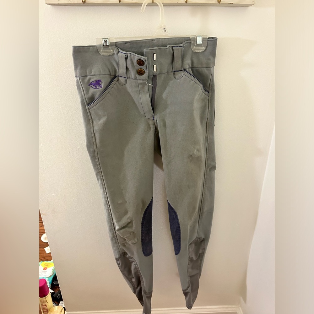 Grey piper smart pack breeches size 22